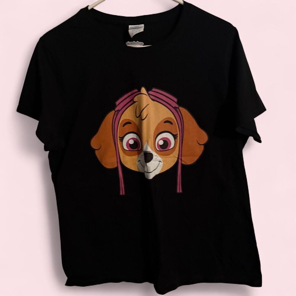 Port & Company Tee Womens XL Black Paw Patrol Skye Shirt
